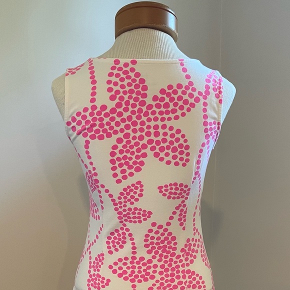 MAHI GOLD White Pink Cotton Dress Size Extra Small XS - Picture 3 of 7